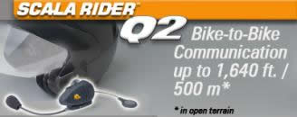Motorcycle Bluetooth Headsets from Cardo Scala Rider