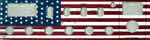 CB Radio face plate US flag
